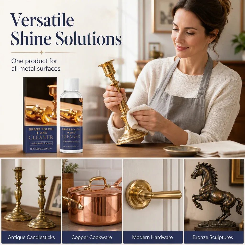 BrassRevive – 🔩Tarnished Brass? Fix It Fast!🔩 Polish & Cleaner That Removes Oxidation, Restores Shine and Is Gentle on Surfaces 🧽
