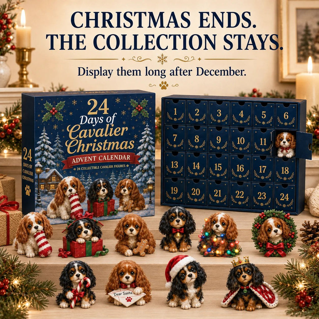 CavaCountdown – ⏰🐶 24 Days of Cavalier Christmas Advent Calendar 2026 with 24 Collectible Cavalier Surprises