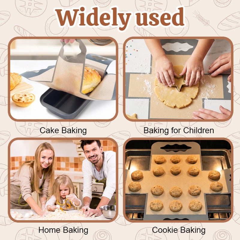🥐LoafLift – Cross-Shape Food-Safe Baking Liner, Easy-Clean Alternative to Disposable Parchment Paper