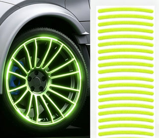 RimGlow – 20 PCS Creative Reflective Wheel Hub Rim Stickers