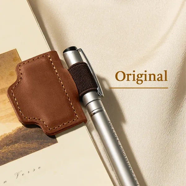 🔥Personalized Magnetic Leather Pen Holder Bookmark