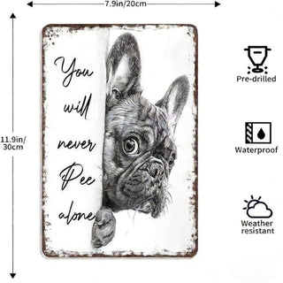 Vintage Black & White Cat Wall Art