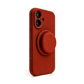 GripSnap – Magnetic Stand Silicone Phone Case with AI Capture Button for iPhone 12–18 Pro Max