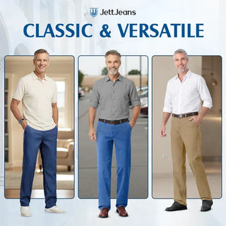 👖 EverFlex – Men's Classic Straight Fit Stretch Jeans, Comfortable Versatile Denim for Everyday Wear ✨