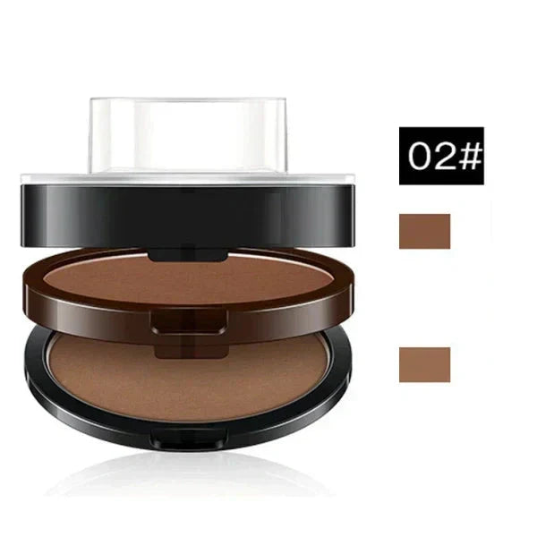 BrowPress – Instant Adjustable Eyebrow Stamp with Two-Color Brow Powder, Waterproof & Smudge-Proof
