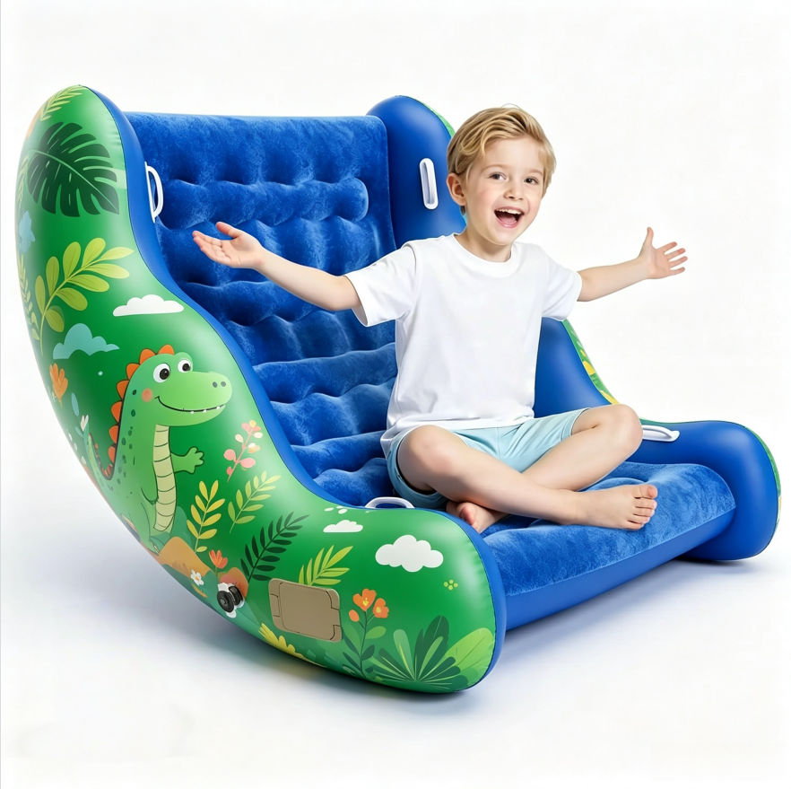 CloudRocker – Kids' Inflatable Rocking Chair for Reading, Relaxing & Play (Ages 3-8)