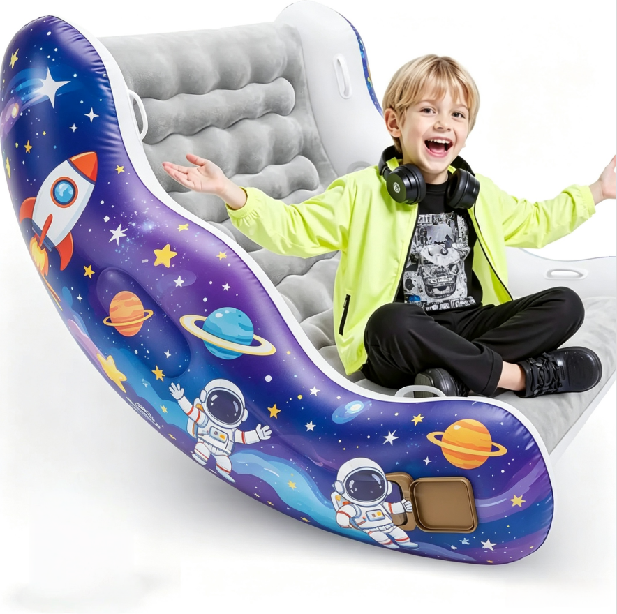 CloudRocker – Kids' Inflatable Rocking Chair for Reading, Relaxing & Play (Ages 3-8)