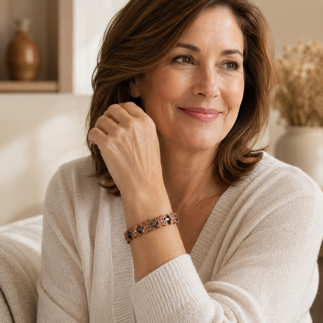 CopperEase – Women's Magnetic Copper Bracelet