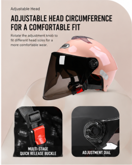 AirVisor – 🏍️ Lightweight Dual-Visor Motorcycle Helmet | ⚖️ Light & Flexible Riding Helmet | 🛡️ Sturdy ABS Shell