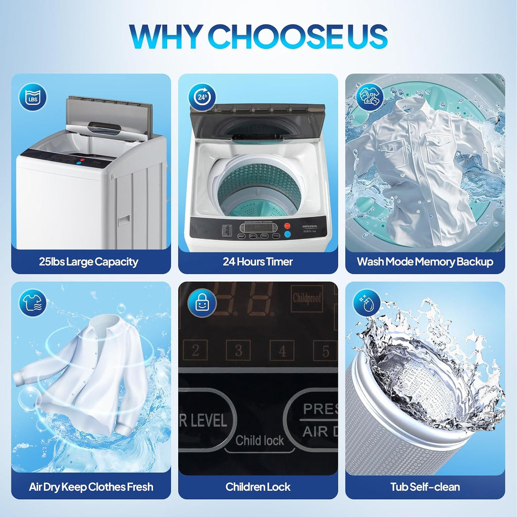 LaundryEase – Portable Washer and Dryer Set