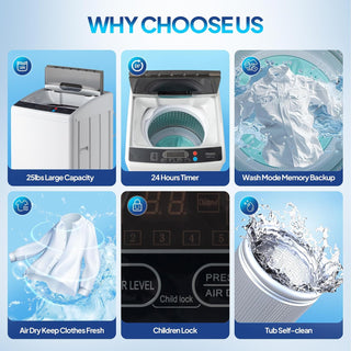 LaundryEase – Portable Washer and Dryer Set
