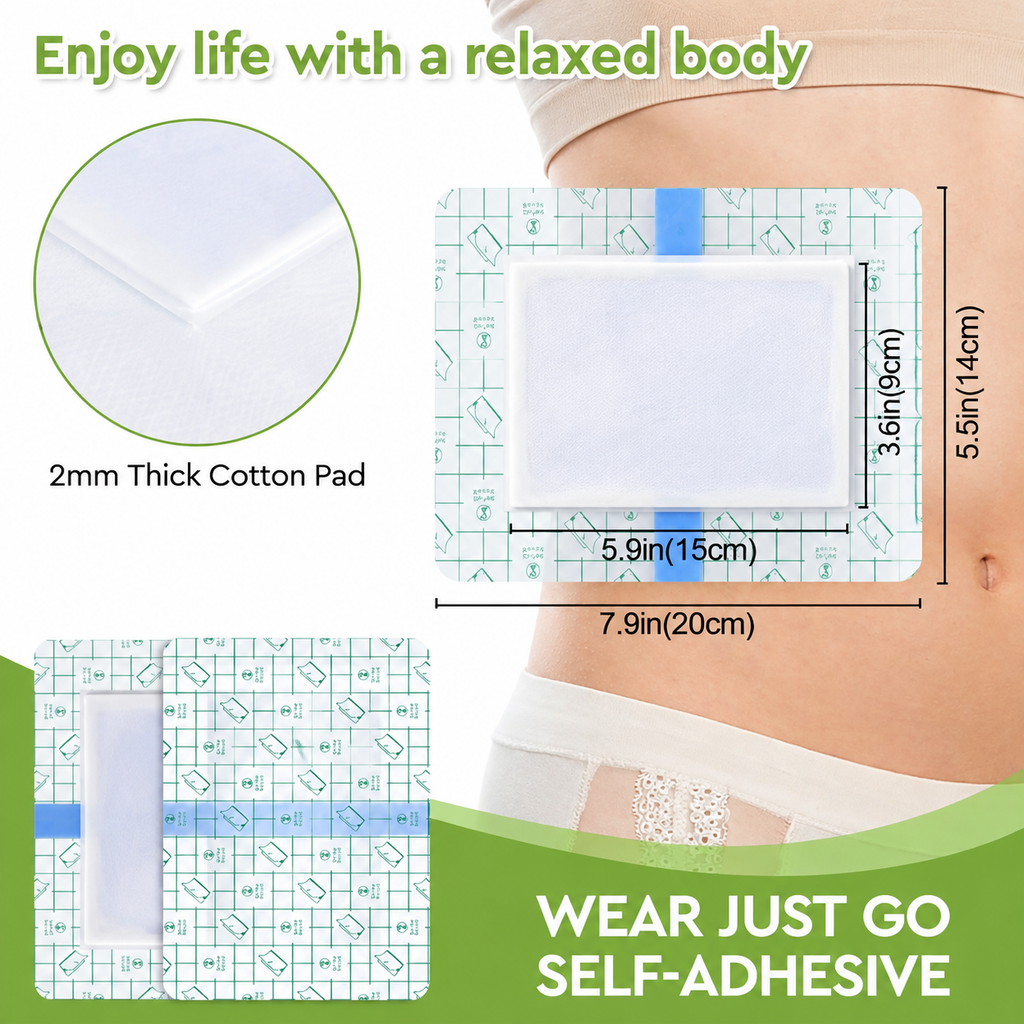 CastorEase – No-Mess Disposable Castor Oil Pack Wraps for Body Care