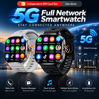 SwivelCam – AI 5G LTE Smartwatch Phone with Rotating Camera, GPS, Wi-Fi & SIM Card Slot