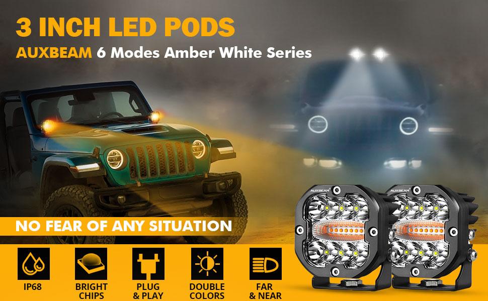 AUXBEAM XP-Ultra LED Pod Lights overview