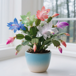 🦀CactusBloom – Mix Colors Schlumbergera Bulbs, Easy-Care Blooms in Every Shade, Even in Winter ❄️🌈