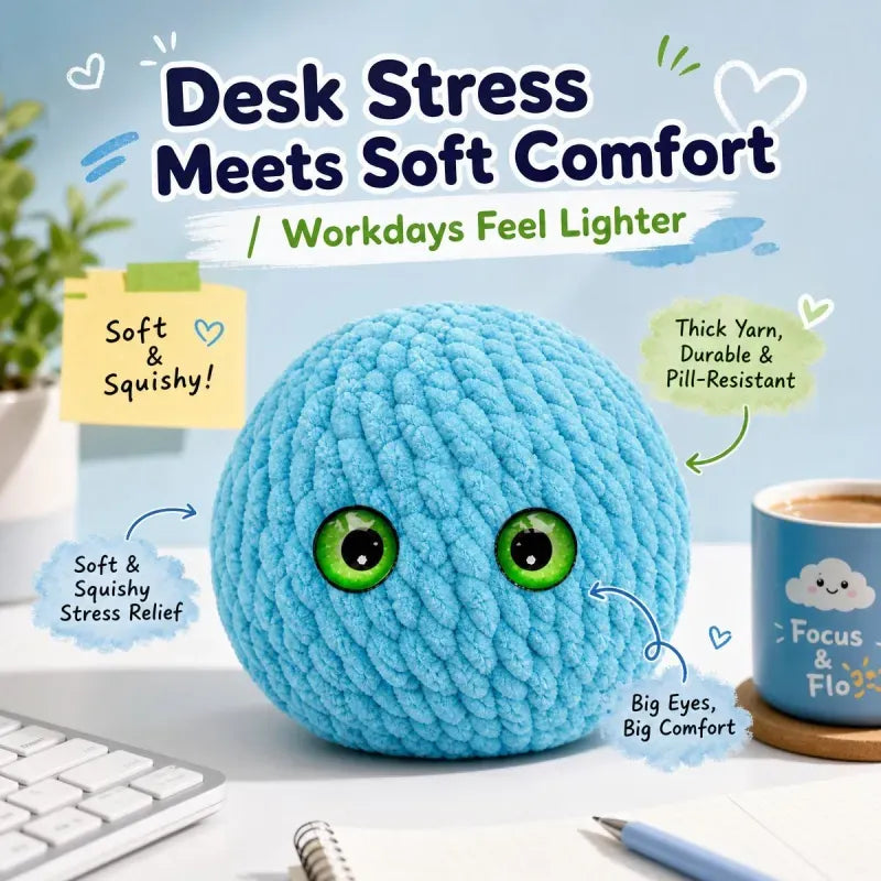 BubbleBuddy – 📦 Soft Handwoven Crochet Bubble Squishy Fidget Toy