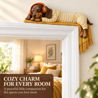 DoxieDoze – Sleeping Dachshund Door Topper
