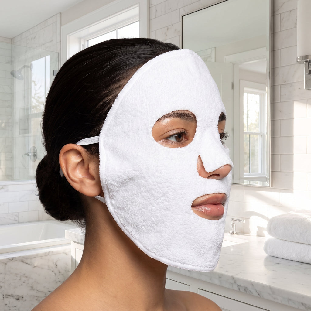 SteamVeil – Reusable Hot & Cold Facial Steam Towel for Home Spa Skin Care