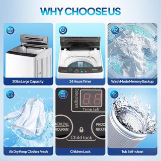 LaundryEase – Portable Washer and Dryer Set