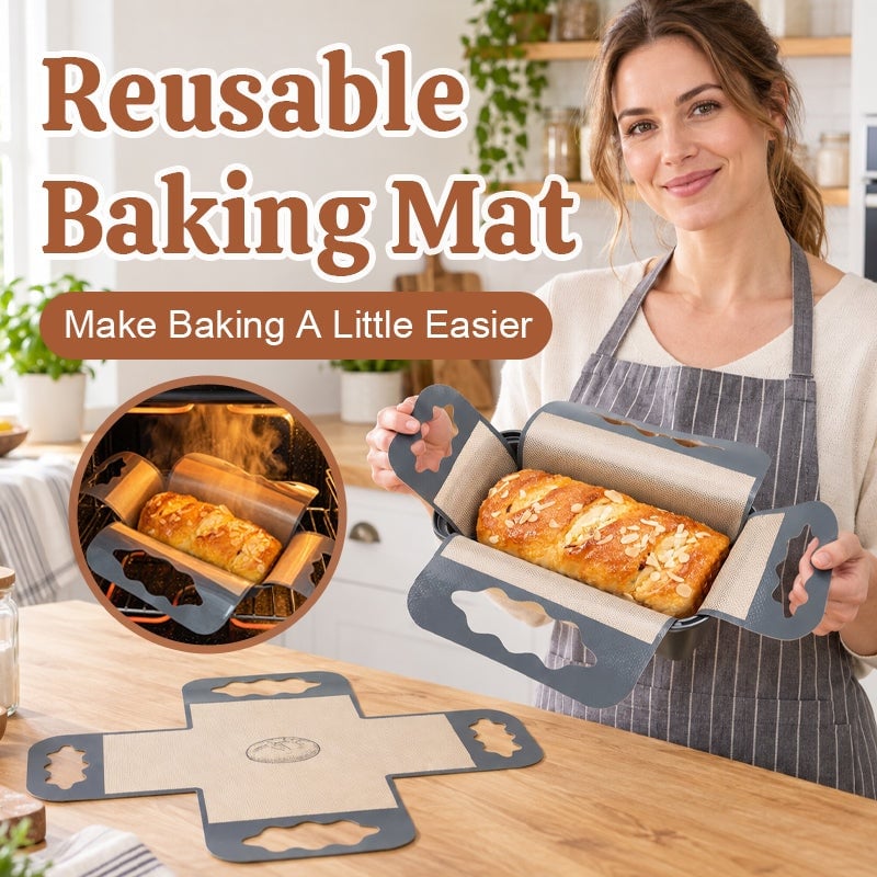 🥐LoafLift – Cross-Shape Food-Safe Baking Liner, Easy-Clean Alternative to Disposable Parchment Paper