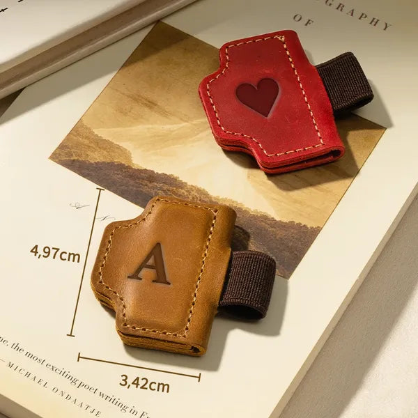 🔥Personalized Magnetic Leather Pen Holder Bookmark