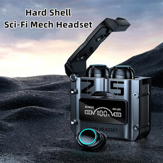 MechPods – Noise-Reduction Low-Latency Wireless Bluetooth Earbuds with Sci-Fi Hard-Shell Charging Case