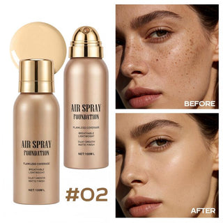 AirVeil – 💄✨ Air Spray Foundation with Flawless Full Coverage, Waterproof & Sweatproof 💋💖