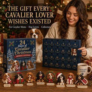 CavaCountdown – ⏰🐶 24 Days of Cavalier Christmas Advent Calendar 2026 with 24 Collectible Cavalier Surprises