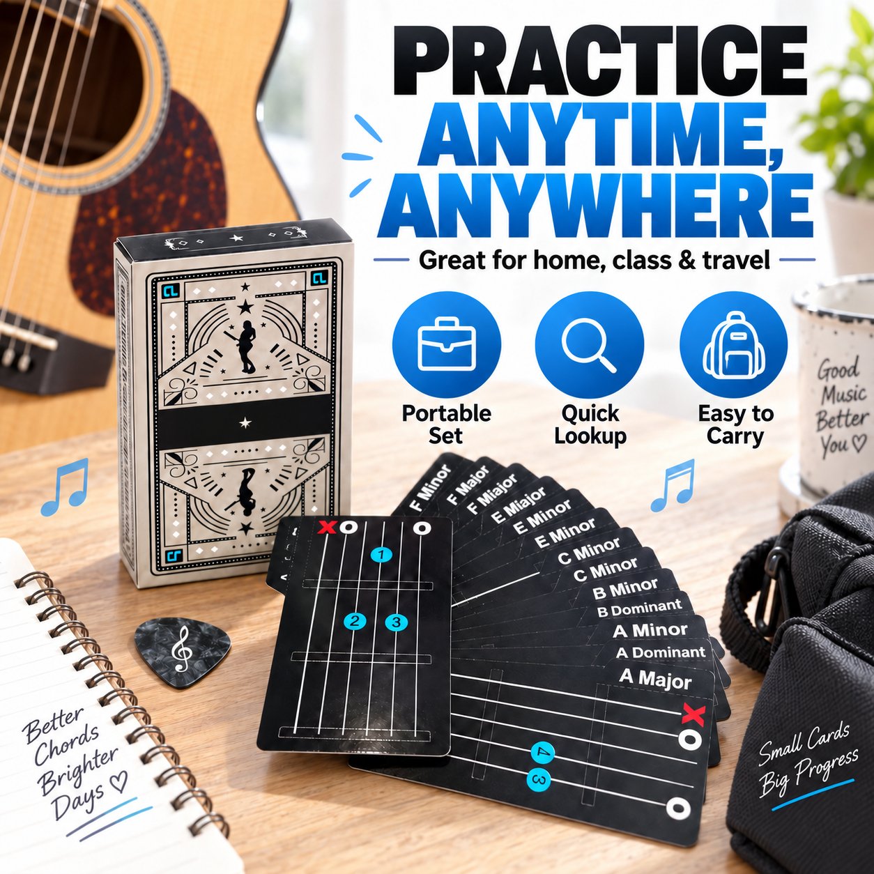 🎸✨ ChordDeck – Guitar Chord Learning Cards for Faster Chord Practice