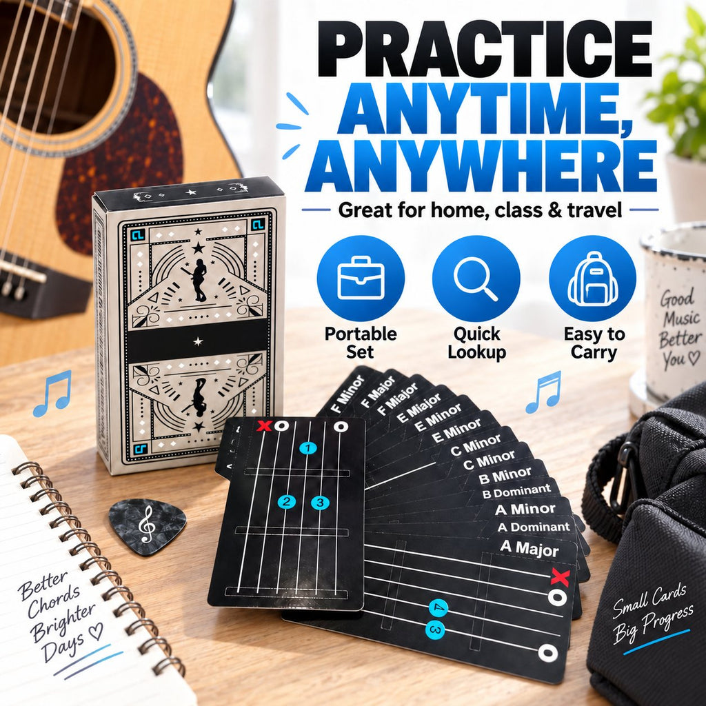 🎸✨ ChordDeck – Guitar Chord Learning Cards for Faster Chord Practice