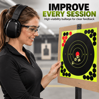 StickShot – 8 x 8 in (20.3 x 20.3 cm) Self-Adhesive Peel & Stick Shooting Targets