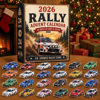 🏎️ 2026 Rally Racing Advent Calendar – 24 Days of Dirt & Speed, 24 Collectible Rally Cars