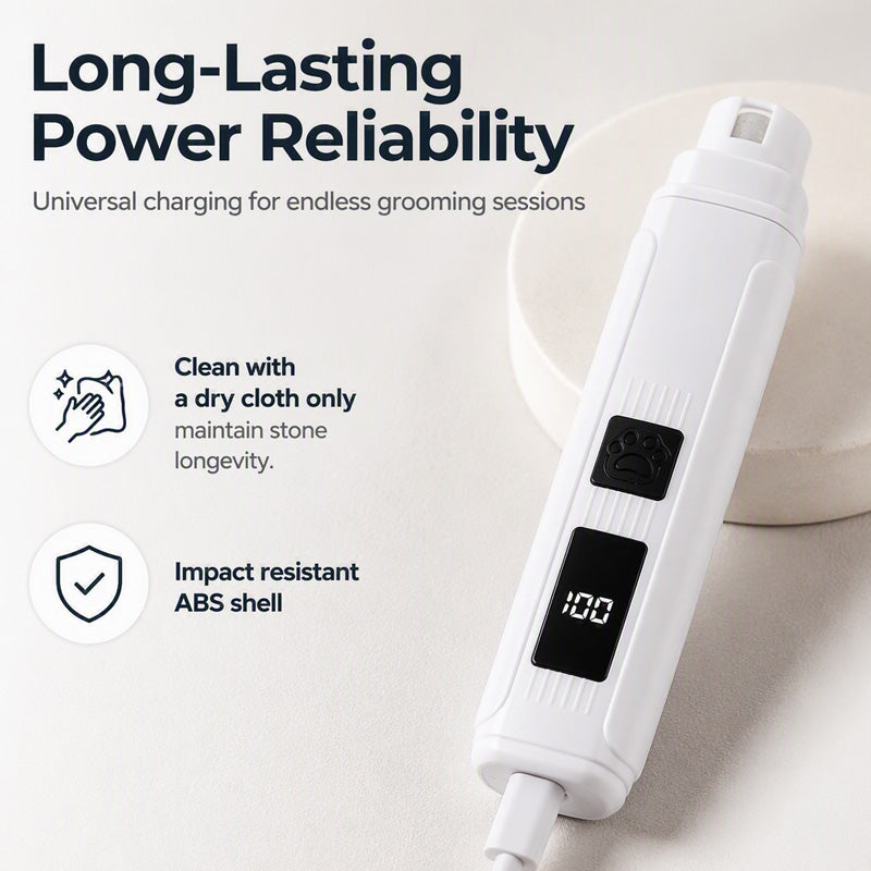 PawTrim – Electric Pet Nail Grinder with LED Power Display