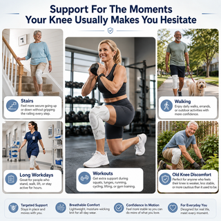 KneeLock – Adjustable Sports Knee Support Brace with Dial Fit
