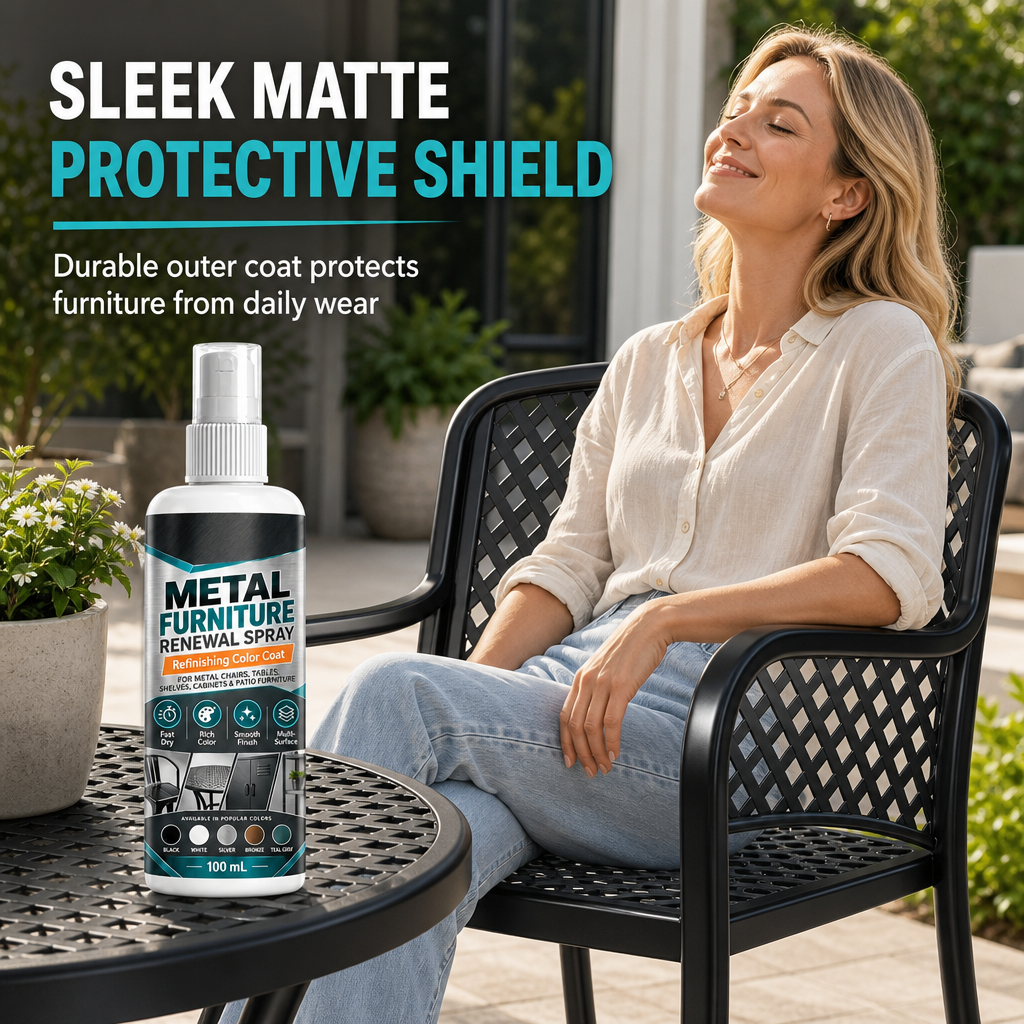 🛠️MetalRevive – Fast-Drying Furniture Color Touch-Up Spray Paint for Metal Furniture