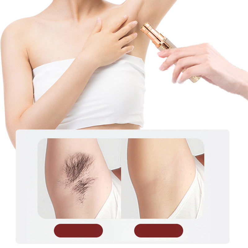 BrowGlide – ✂️🔥 Portable Electric Eyebrow Trimmer with Interchangeable Heads 🪒