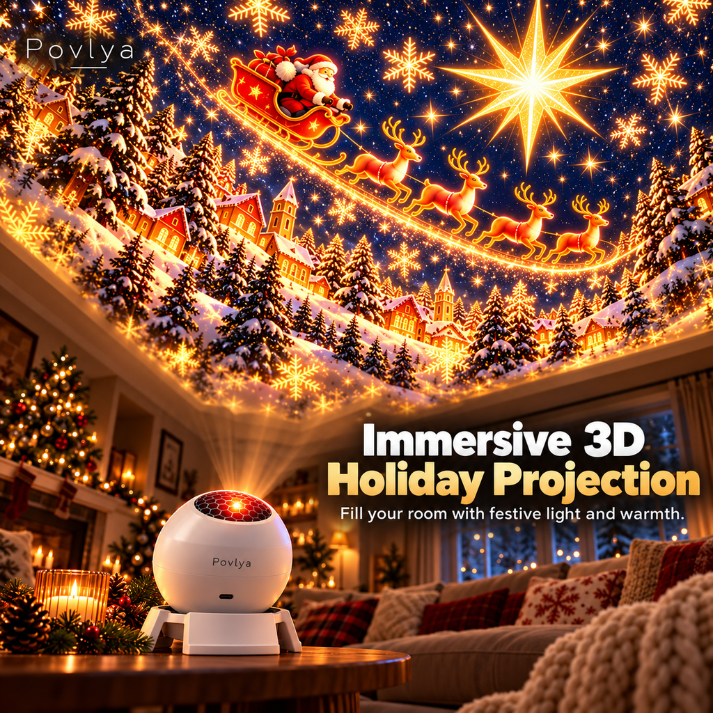 🎄 NoelGlow – Christmas Projection Light ✨ Light Up the Holiday Magic