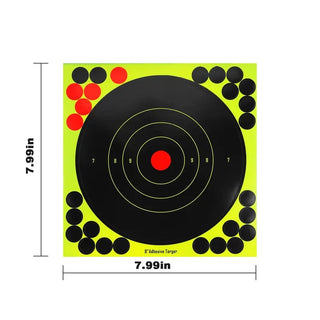 StickShot – 8 x 8 in (20.3 x 20.3 cm) Self-Adhesive Peel & Stick Shooting Targets