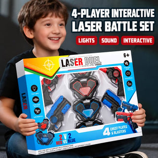 Parent-child interactive live-action laser tag