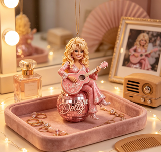 DiscoLegend – 🎄✨ Country Legend Tribute Christmas Ornament, a Timeless Keepsake for Fans