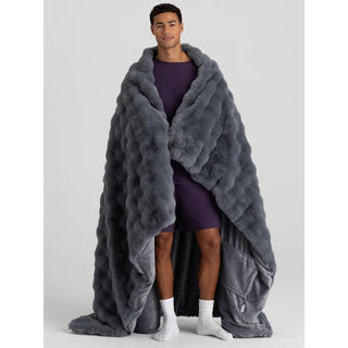 LavenderEmber – Lavender-Scented Heated Faux-Fur Blanket