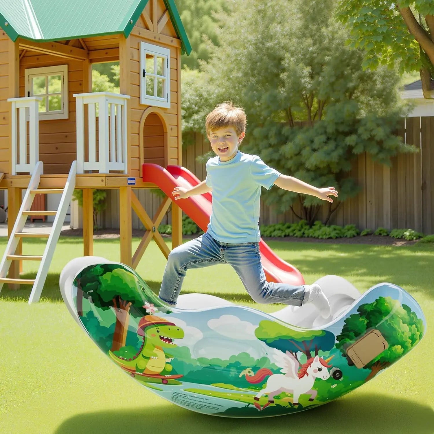 CloudRocker – Kids' Inflatable Rocking Chair for Reading, Relaxing & Play (Ages 3-8)