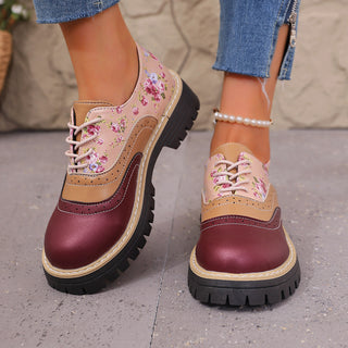 Plus-size color-block flats ( BUY 2 FREE SHIPPING )