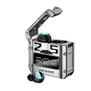 MechPods – Noise-Reduction Low-Latency Wireless Bluetooth Earbuds with Sci-Fi Hard-Shell Charging Case