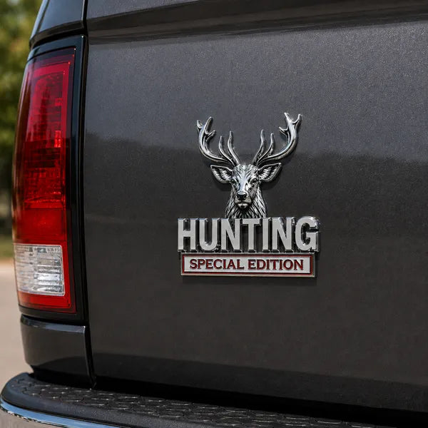 🦌 HUNTING Special Edition 3D Chrome Metal Car Emblem