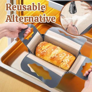 🥐LoafLift – Cross-Shape Food-Safe Baking Liner, Easy-Clean Alternative to Disposable Parchment Paper