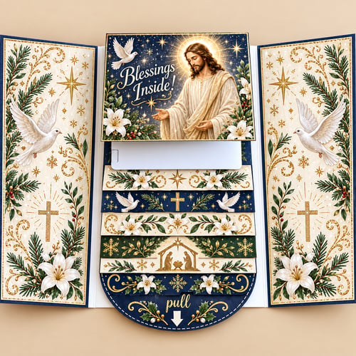 Waterfall Christmas Gift Card Booklet: Make Gift Cards Feel Truly Special 🎁✨