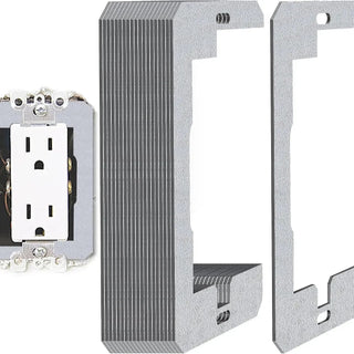 FlushFit – Galvanized Metal Electrical Outlet Spacers, 1 Set of 10