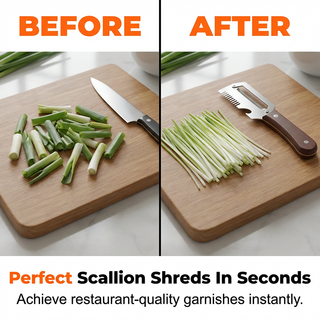 ScallionSwift – 3-in-1 Vegetable Slicer and Peeler, a Kitchen Essential!🔪