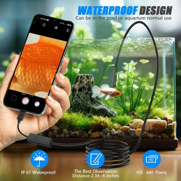 🔥🔎 Plug-and-Play Endoscope Camera - Compatible with Android for Direct Connection